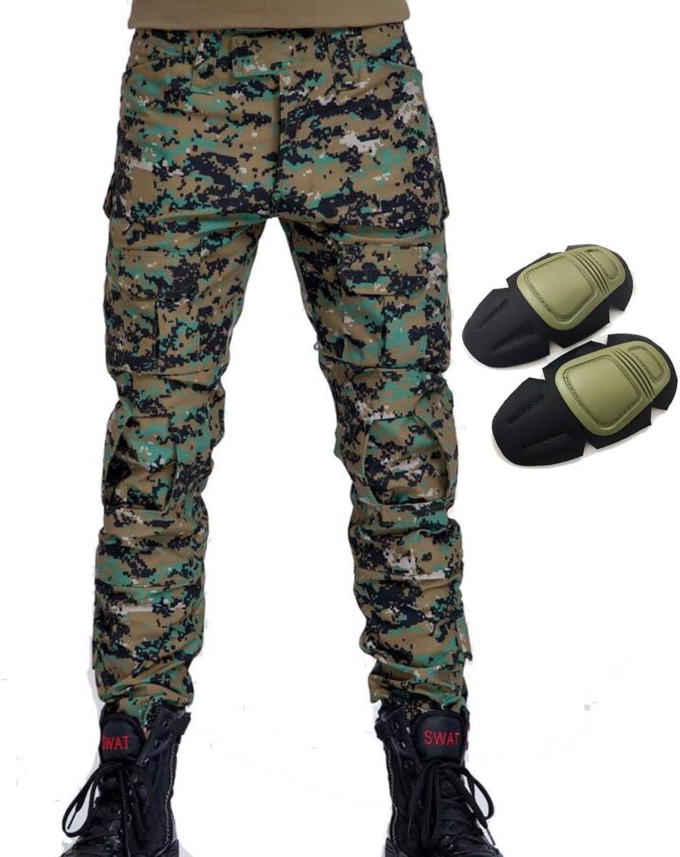Tactical Combat Pants for Men with Knee Pads - Military Airsoft & Paintball Gear
