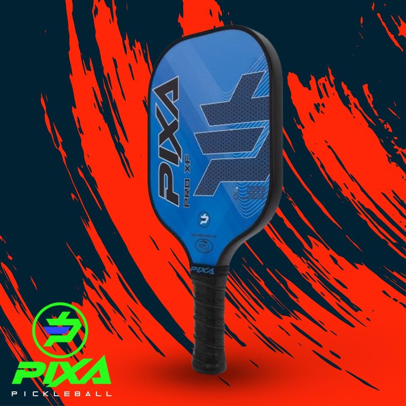 PIXA Pro XF T-700 Carbon Face Premium Pickleball Paddle; 20mm; Long 5.5 inch Handle; Premium Grip; Intermediate/Advanced; Great Gift!
