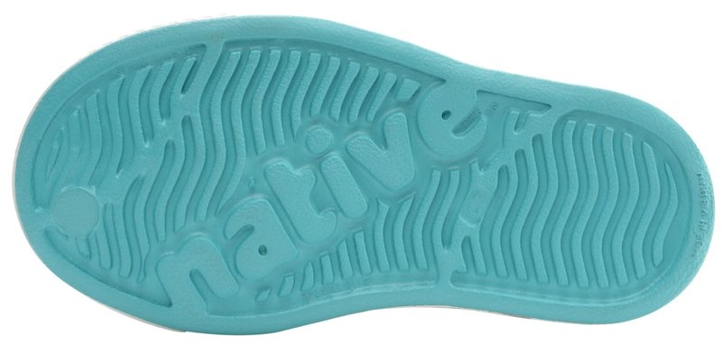 Native Shoes Unisex-Kids Jefferson Sneakers, Pool Blue/Shell White, 1 Little Kid