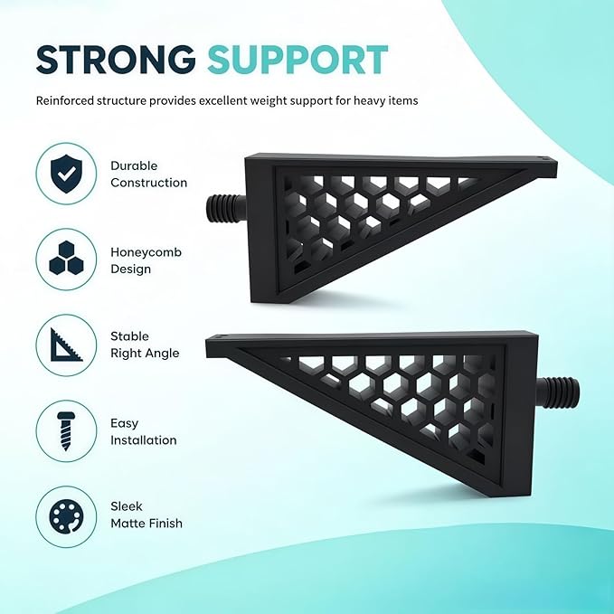 Storage Shed Shelf Brackets Compatible with Suncast,for Hanging Storage Shelves Organizer Accessories,for Garage & Outdoor Organization,Brackets Only (2)