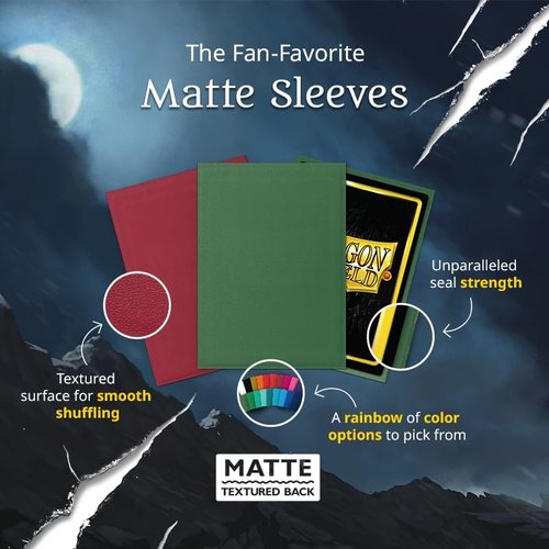 Dragon Shield | Matte Card Sleeves - 100 CT Standard Size - Smooth & Durable for TCG | Matte Blue