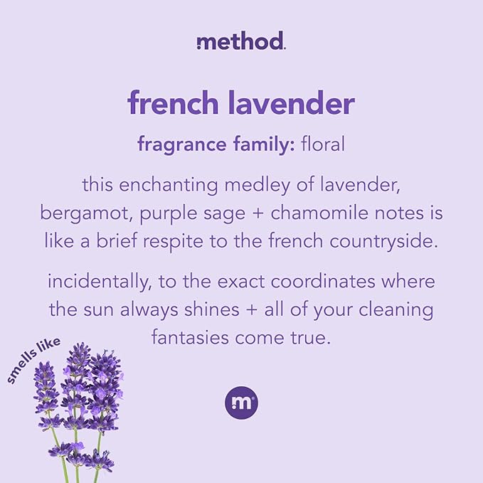 Method All-Purpose Cleaner Spray, French Lavender, Perfect for Most Counters, Tiles and More, 28 Fl Oz, (Pack of 1)