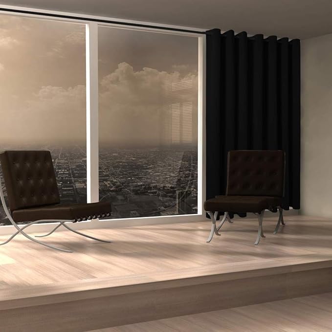 BONZER Room Divider Curtain Grommet Thermal Insulated Wide Blackout Curtains