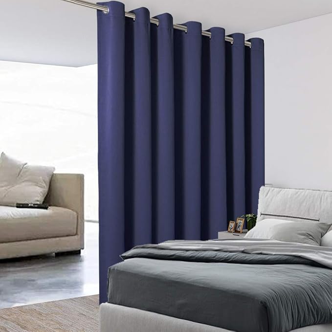 BONZER Room Divider Curtain Total Privacy Wall Wide Thermal Insulated Blackout
