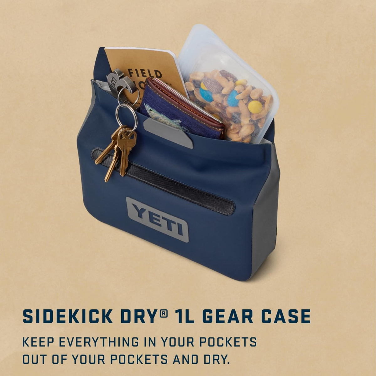 YETI Sidekick Dry 3L Gear Case, Navy