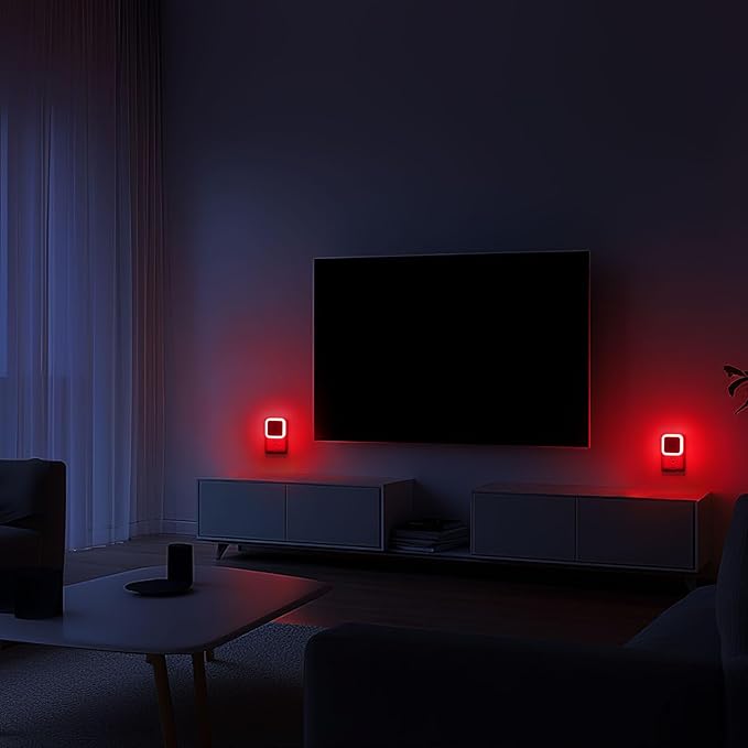 Sujeet Red Night Light, Night Lights Plug into Wall 4-Pack, Nightlight Plug in
