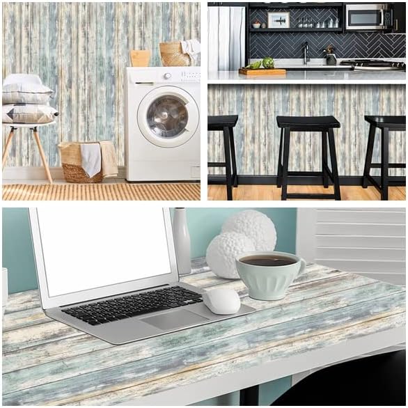 Arthome 17x78.7'' Rustic Wood Contact Paper Peel and Stick Self-Adhesive