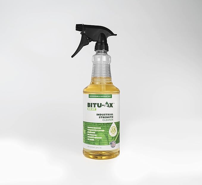 Bio NT: Adhesive & Graffiti Remover, Automotive Cleaner, Degreaser, Removes Adhesives, Paint, Ink, Graffiti, Gum, and Grease. Cleans Tools, Equipment, Machinery. (32 oz spray bottle)
