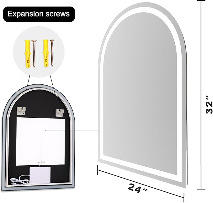 Arched LED Bathroom Mirrors