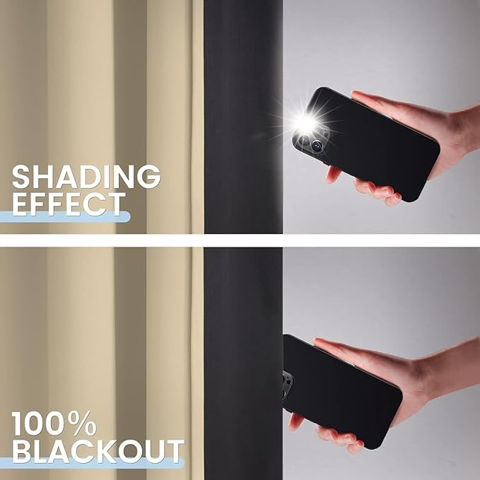SimpleHome 100% Blackout Curtains