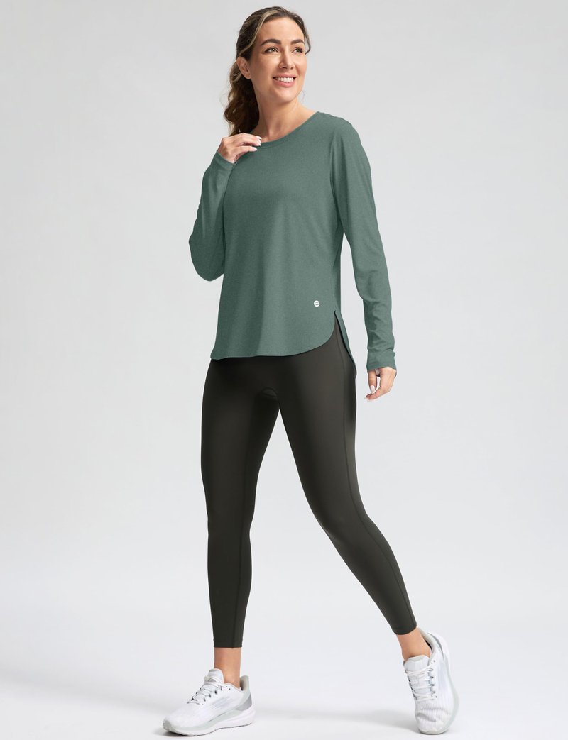 Women's Sun Shirts UPF 50+ Long Sleeve UV Protection Shirt Lightweight Quick Dry Workout Hiking Tops for Women(Malachite Green,XL)