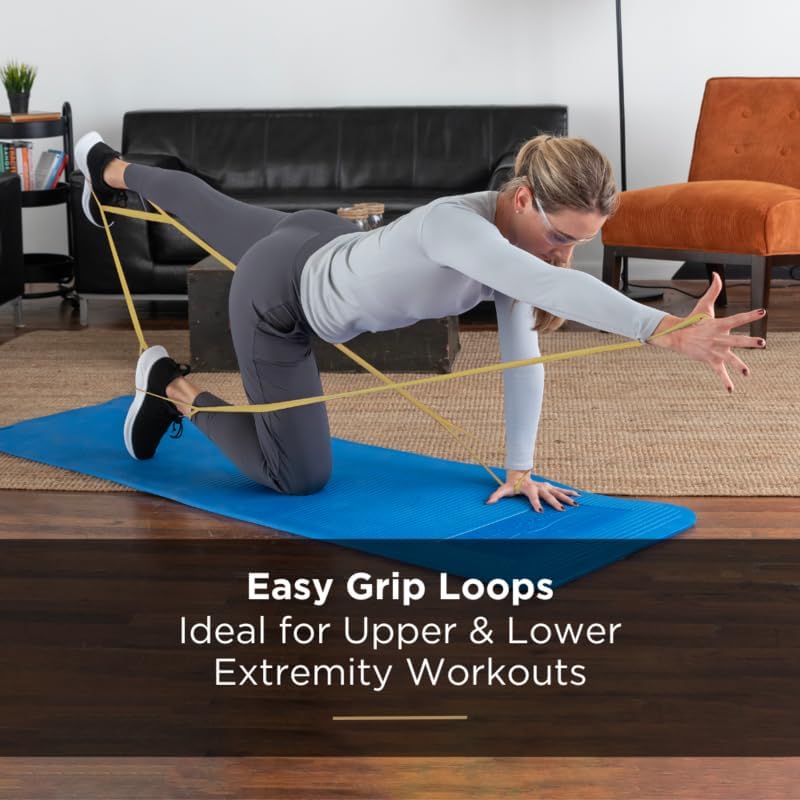 THERABAND CLX Resistance Band with Loops - Versatile Workout Tool for Strength Training