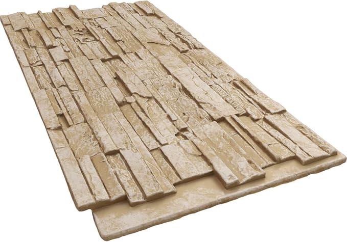 Ekena Millwork 48 5/8"W x 24 3/4"H x 1 1/4"D Cascade Stacked Stone, StoneWall