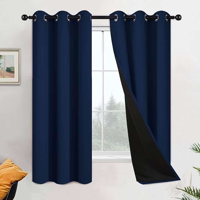 Yakamok 100% Blackout Lined Pair Curtains