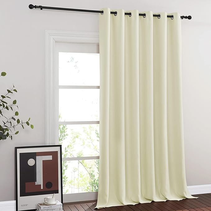 NICETOWN Blackout Sliding Glass Door Curtain, Thermal Insulated Grommet Room