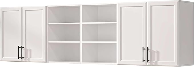 Furnaza Wall Cabinets for Laundry Room, Shaker Wall Mounted Kitchen Cabinets