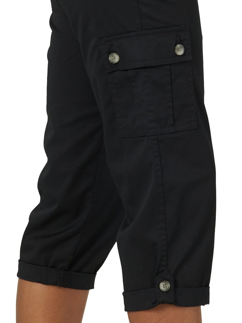 Lee Women's Ultra Lux Comfort with Flex-to-Go Cargo Capri Pant Black '14