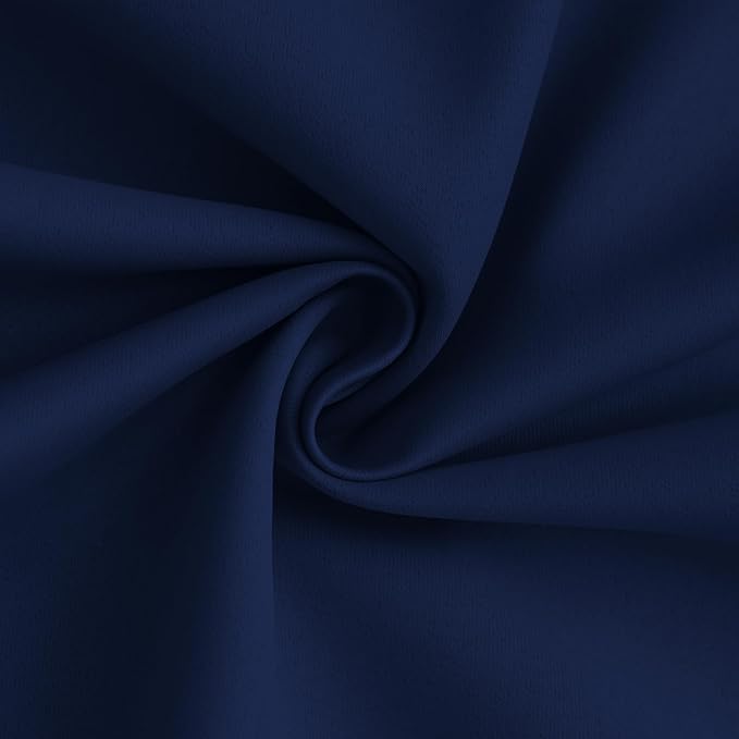 Yakamok 100% Blackout Curtain Panels 63 inches Cold and Light Blocking Drapes