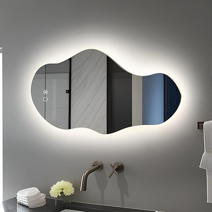 Modern Irregular LED Bathroom Mirror