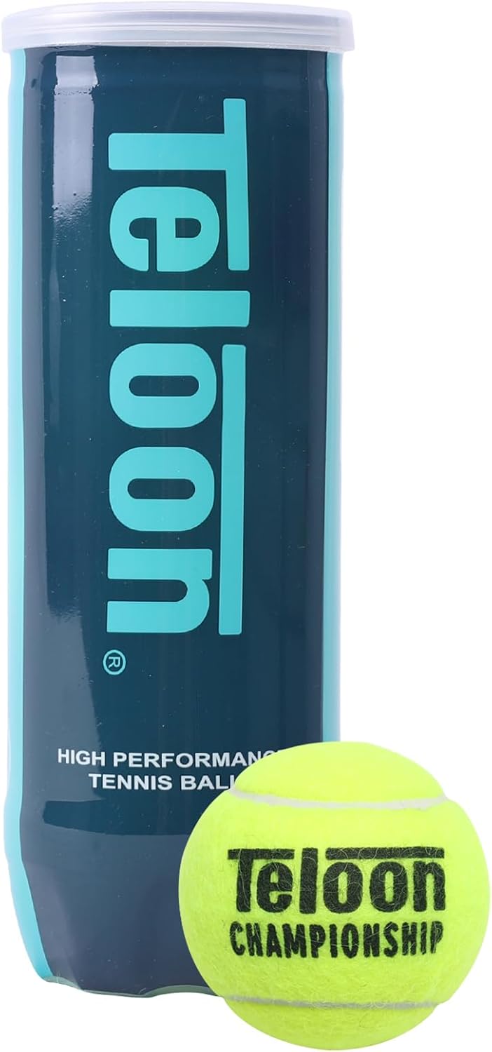 Teloon Championship Tennis Balls - Extra Duty Felt for Enhanced Performance | Pressurized 3-Pack