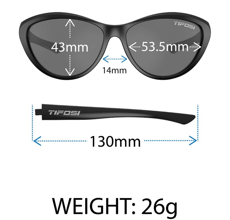 Tifosi Optics Shirley Sunglasses (Crystal Ultraviolet, Smoke)