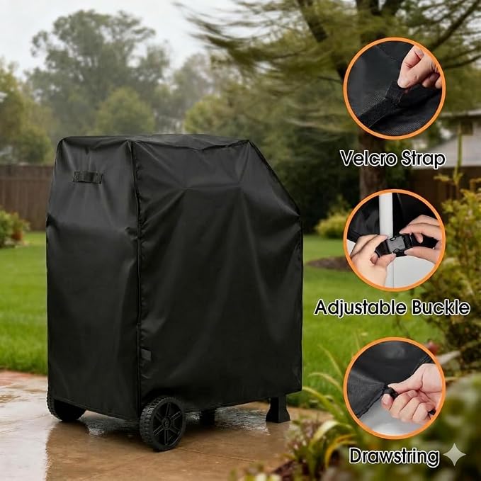 Outdoor Grill Cover for Nexgrill 810-0047 Cart Style Charcoal Grill, Waterproof Outdoor BBQ Griddle Cover - 36 x 24 x 42 inch
