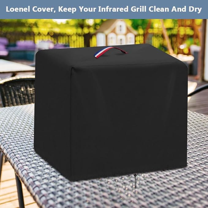 Propane Gas Grill Cover for Big Horn Outdoors Portable Infrared Gas Grill, 600D Waterproof Cover for Infrared Outdoor Broiler BBQ Grill/Steak Cooker/Salamander Broiler/Barbecue Propane Oven