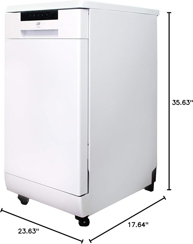 SPT SD-9263W 18″ Energy Star Portable Dishwasher – White