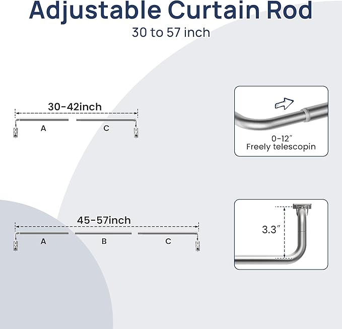 ENJOYBASICS Blackout Curtain rod