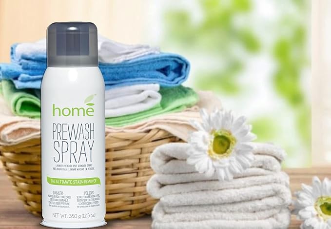 Laundry Prewash Spray Aerosol 24.6 Oz,Powerful Ultimate Tough Stain Remover for Favorite Color-Fast Fabric & White Shirts/Clothes w/o Scrub/Soak,Get Rid of Grease/Ink/More w. Right Amount Controlled