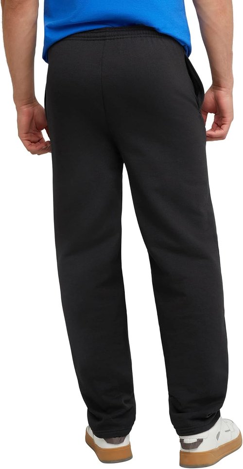 Hanes Men's EcoSmart Sweatpants - Comfortable Athletic Lounge Pants with Pockets | Fleece, Open Hem