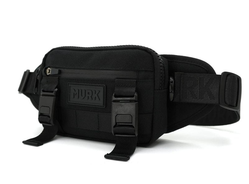 MVRK Gym Fanny Pack for Men & Women Unisex Waist Bag Pack - Waterproof Crossbody Bag - Black (BLACK)
