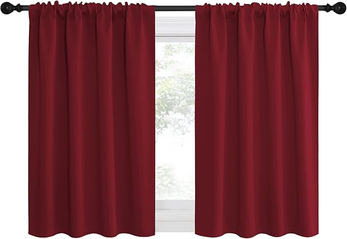 NICETOWN 36 inch Curtains for Small Windows, Thermal Insulated Privacy Short