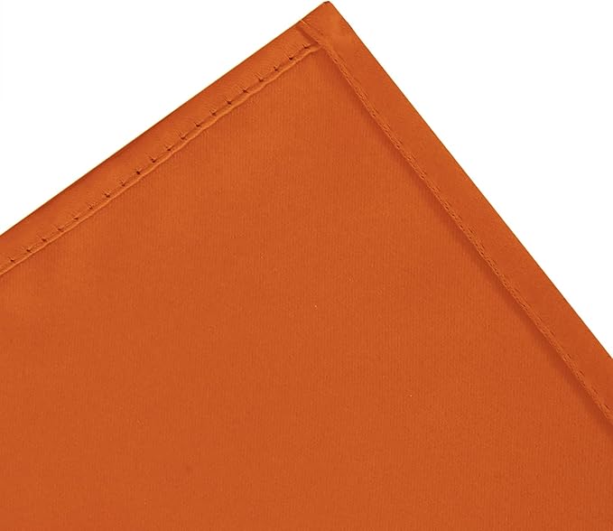 LEMOMO Blackout Curtains 66 x 54 Inch Long Orange Curtains Set of 2 Panels Room