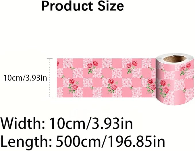 Pink Polka Dot Wallpaper Border 196x4 Inch Peel and Stick Wall Border Removable