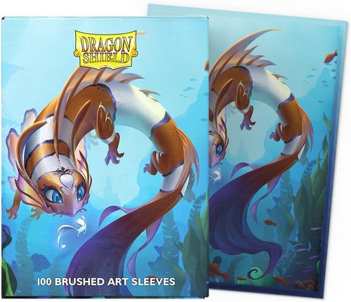 Dragon Shield | Brushed Art Sleeves | Cinderfin | 100 Count - Durable & Smooth TCG Card Protection