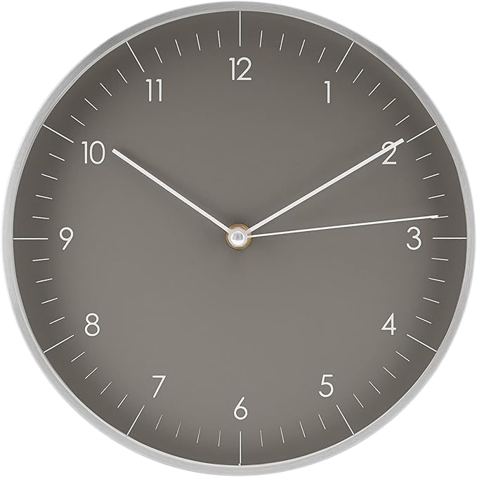 LUUK LIFESTYLE Wall Clock with Silent Movement, Minimalist Scandinavian Design