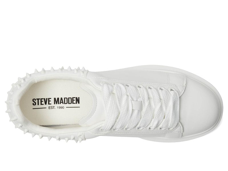 Steve Madden Mens Frosting Fashion Sneaker, White, 11.5