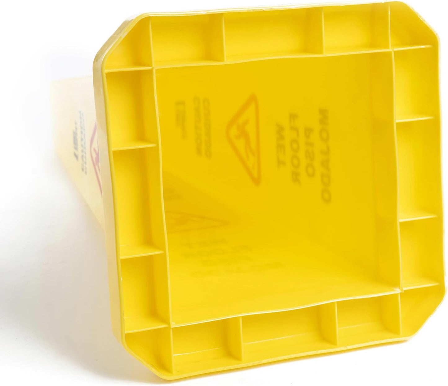 MATTHEW CLEANING 6 Packs 36” Caution Wet Floor Safety Cones for Indoors and Outdoors,Bright Yellow Caution Wet Floor Sign,4-Sided Bilingual Signs,Avoid Fall & Slip Accident