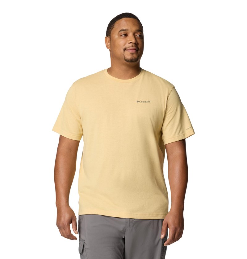 Columbia Mens Thistletown Hills Short Sleeve T-Shirt, Sand Dune Heather, 3X