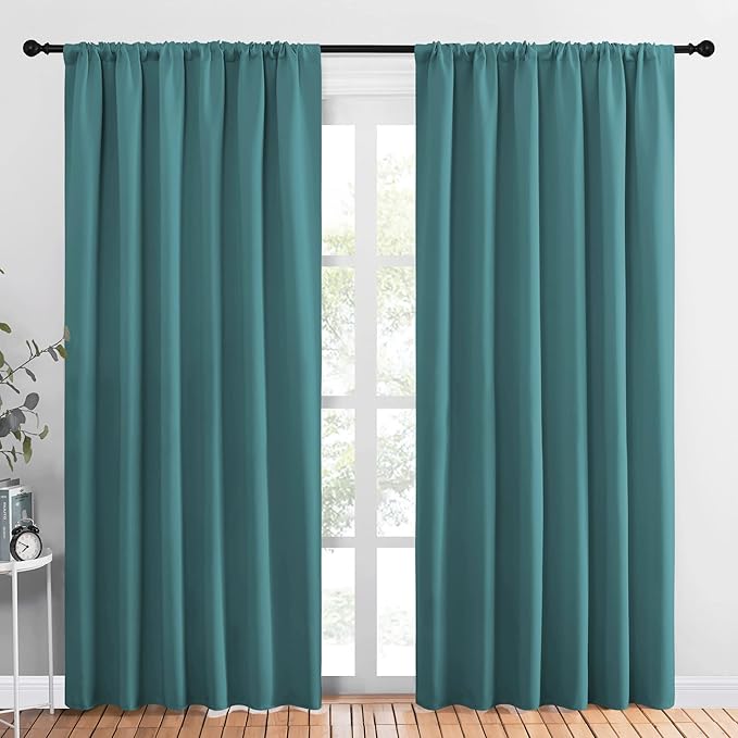 NICETOWN Living Room Curtains, Window Curtain Panels, Thermal Insulated Solid