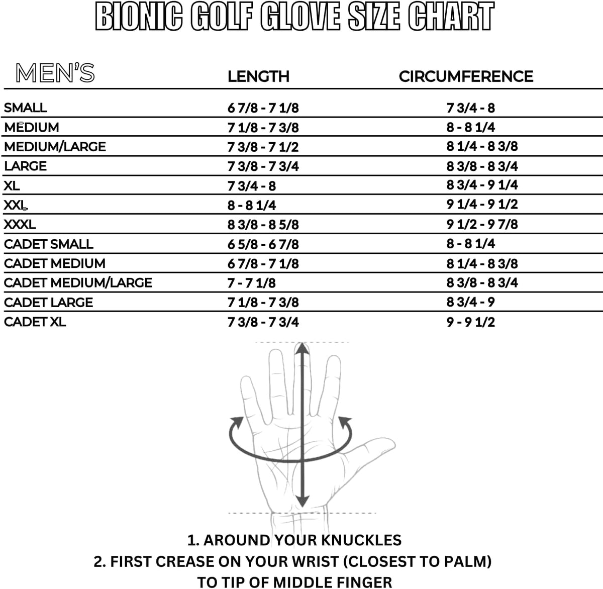 Bionic Golf Glove - Men's Performance Grip Pro - Premium Leather for Enhanced Comfort & Control