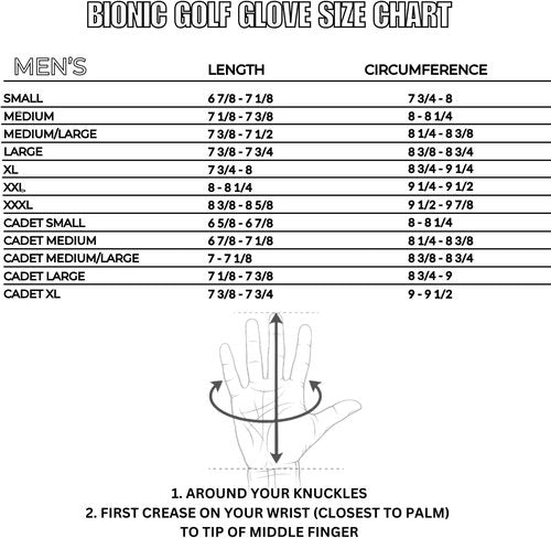 Bionic Men's StableGrip 2.0 Golf Glove - Premium Cabretta Leather in Grey for Enhanced Performance