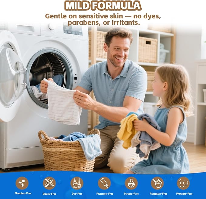 BellaLuce 2 Pack Laundry Detergent Sheets - 800 Loads Boys Santal Laundry Sheets for Dorm,College,Home,Hotel,Apartment,Family School Travel Essentials