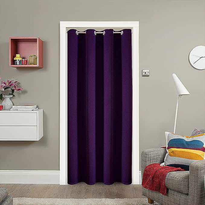 ChrisDowa Blackout Door Curtains