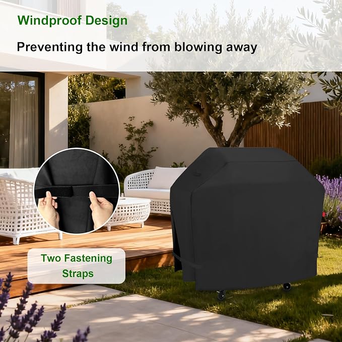 Outdoor Grill Cover for Royal Gourmet GA5406TS 5-Burner Propane Gas Grill, 55 Inch Waterproof 600D Heavy Duty Grill Cover-55 x 23 x 42 Inches.