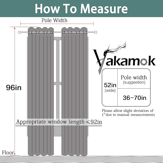 Yakamok Orange 100% Blackout Curtains, Total Blackout Lined Curtain Panels