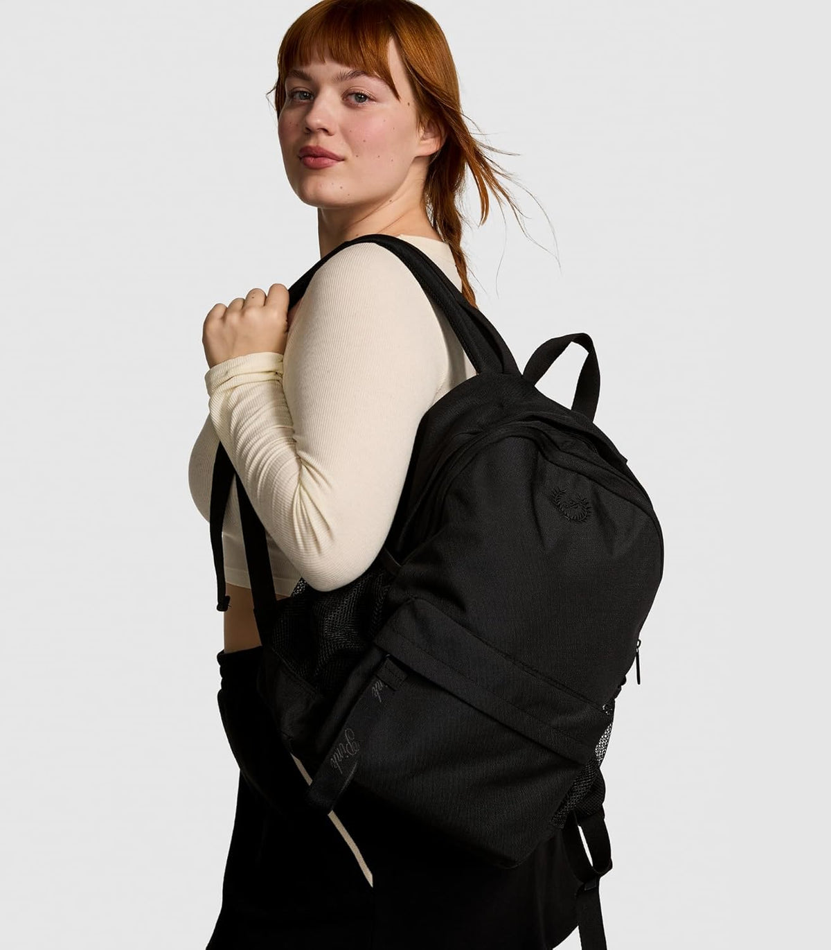 Victoria's Secret Classic Canvas Backpack - Stylish Black Bag for Women | One Size