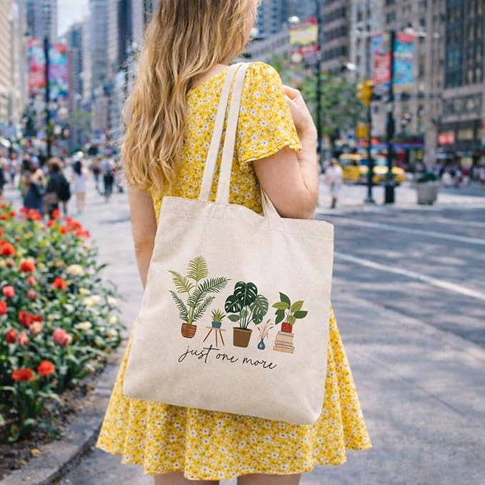 Floral Canvas Tote, Women Weekend Bags, Reusable Grocery Canvas Bag, Large Two Sided Printing Tote Bags