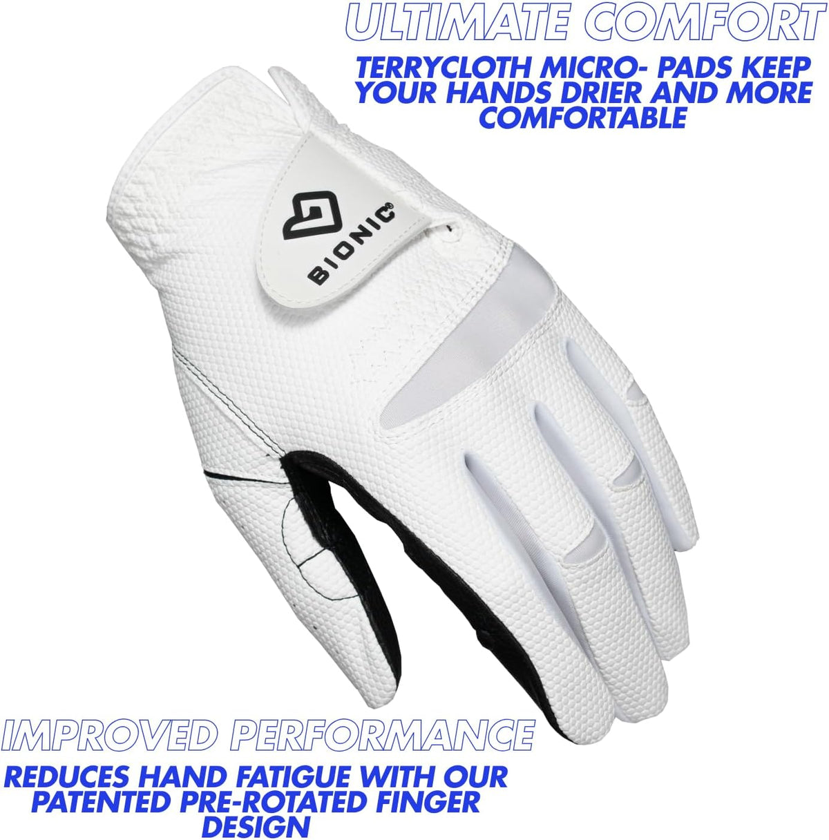 Bionic Men's Golf Glove - RelaxGrip 2.0 DX for Enhanced Comfort & Grip | Perfect Fit